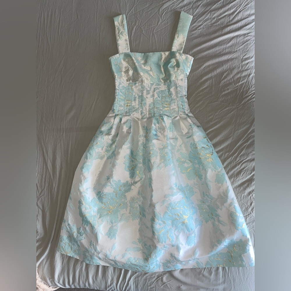 ASOS Drop-waist tea length gown